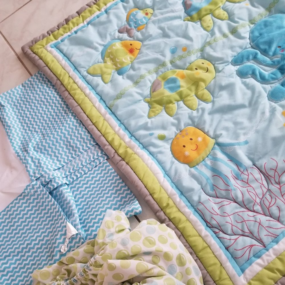 Baby Crib Bedding Set - Under The Sea Theme